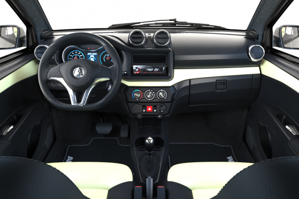 Mopedbiler fra AIXAM Crossline Elfenben dekor dashboard
